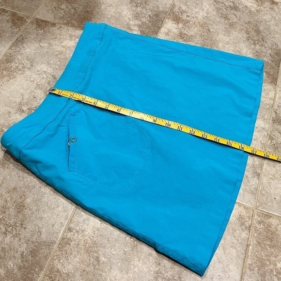 Jamie Sadock Bright Blue Mini Skort Pull On Pockets Size 6  Stretchy Mid Rise - Picture 4 of 8